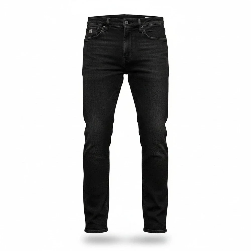 Hiroshi Kato The Scissors Slim Tapered Jeans Black Raw Made in USA Mens 34